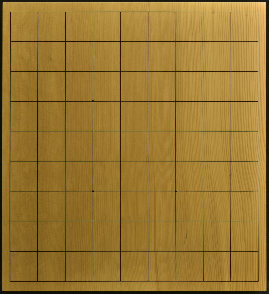 将棋盤 本榧（日本・日向産） 柾目一枚板 2.7寸